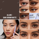 Kosas Soulgazer-Intensifying Gel Eyeliner-Hypnotize|Intense Black Matte, Orbit|Smokey Gray Matte, Allure|Dark Brown Matte Depth|Warm Brown Matte, Mesmerize|Soft Lilac Matte, Gravitate|Creamy Beige Matte, Enigma|Blackened Blue Satin, Eternal|Emerald Green Satin, Bewitch|Night Violet Satin, Cosmic|Deep Aqua Satin