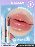 SHEGLAM Pout-Perfect Shimmer Lip Plumper - Sepia Kiss, First Crush, Gold Rush, Pink Flamingo, Sugar Crystal, Violet Fizz