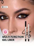 SHEGLAM Boldline Longwear Multi-Function Gel Liner - White, Chocolate, Black, Silver, Metallic Brown, Metallic Green, Hot Pink, Azure Blue, Burgundy, Violet