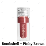 Huda Beauty Mini Glossiest Lip Gloss - Glassy - Clear, Sugar Baby - Muted Pink, Bombshell - Pinky Brown