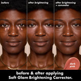 ELF Soft Glam Brightening Corrector - White-Fair to Medium Concealer, Light Pink-Light to Tan Concealer, Dark Pink-Deep to Rich Concealer