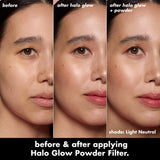 ELF Halo Glow Powder Filter  Pressed Powder - Fair Neutral Cool, Fair Warm, Light Neutral, Light Warm, Medium Neutral