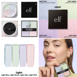 ELF Set It Bright Powder Quad - Fair, Fair Tan, Light, Light Medium, Medium Tan, Deep Rich