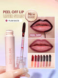 SHEGLAM Fall In Line Peel Off Lip Liner Stain - Bare Blush, Cherry Bark, Plum Sauce, Mauvelous, Pinky Promise, Brownie Points, Chocoholic