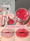 SHEGLAM Lip Dazzler Glitter Kit - Center Stage, Debutante, Red Carpet