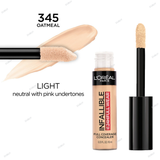 L'Oreal Paris Infallible Full Wear Concealer Infallible Correcteur Full Wear - 320 Porcelain, 325 Eggshell, 330 Ivory, 340 Fawn, 345 Oatmeal, 350 Bisque, 360 Cashmere, 365 Cashew