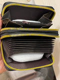 Shein - Black Wallet With 2 Zip