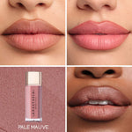 Anastasia Beverly Hills Lip Velvet Liquid Lipstick - Crush - soft beige, Pure Hollywood - pale mauve nude, Peachy Nude - light peachy nude, Pale Mauve - light mauvy taupe, Pink Sand - nude peachy pink, Softy - soft pink nude, Hush Rose - rosy pink