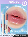 SHEGLAM Pout-Perfect Shimmer Lip Plumper - Sepia Kiss, First Crush, Gold Rush, Pink Flamingo, Sugar Crystal, Violet Fizz