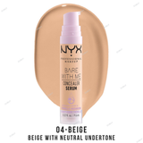 NYX Bare With Me Concealer Serum - 01-Fair-Fair ivory with neutral undertone, 02-Light-Light beige with cool undertone, 03-Vanilla-Vanilla with neutral undertone, 04-Beige-Beige with neutral undertone, 05-Golden-Medium light with cool undertone