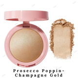 Elf Halo Glow Silky Powder Highlighter - Blush Money - Rose Gold, Bronzed Baddie - Deep Bronze, Coppertunist - Copper, Prosecco Poppin - Champagne Gold