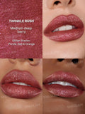 Buy online SHEGLAM Stardust Swipe Glitter Liquid Lipstick in shades 033 Champagne Orbit, 034 Bare Nebula, 111 High Key, 137 Cosmic Pink, 328 Red Giant, 417 Twinkle Rush, 519 Mocha Meteor, 525 Orbital Glow in Pakistan 