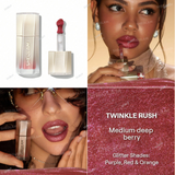 Buy online SHEGLAM Stardust Swipe Glitter Liquid Lipstick in shades 033 Champagne Orbit, 034 Bare Nebula, 111 High Key, 137 Cosmic Pink, 328 Red Giant, 417 Twinkle Rush, 519 Mocha Meteor, 525 Orbital Glow in Pakistan 