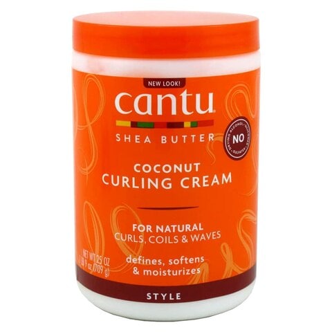 Cantu Shea Butter Natural Hair Coconut Curling Cream Clear 709g