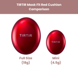 TIRTIR - FULL SIZE Mask Fit Red Cushion - Japan's No.1 Foundation - 13C Fair, 13N Fair Ivory, 15C Fair Porcelain, 17C Porcelain, 17N Vanilla, 17W French Vanilla, 21C Cool Ivory, 21N Ivory, 21W Natural Ivory, 23N Sand, 24N Latt, 24W Soft Beige, 25N Mocha, 27C Cool Beige, 27N Camel, 29N Natural Beige, 30N Rich Honey, 31N French Beige, 33C Hazel, 33N Macchiato