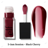 ELF - Glow Reviver Lip Oil - Crystal Clear - Clear, Honey Talks - Beige Brown, Pink Quartz - Sheer Light Pink, Coral Fixation -Sheer Coral, Jam Session - Black Cherry, Rose Envy - Rosewood, Red Delicious - Red, Money Mauve - Mauve, Hot as Fudge - Rich Brown, It's Giving Guava - Peachy Pink