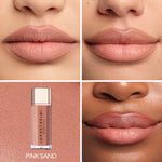 Anastasia Beverly Hills Lip Velvet Liquid Lipstick - Crush - soft beige, Pure Hollywood - pale mauve nude, Peachy Nude - light peachy nude, Pale Mauve - light mauvy taupe, Pink Sand - nude peachy pink, Softy - soft pink nude, Hush Rose - rosy pink