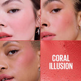 Maybelline Cloudtopia Cheek & Lip Mousse Blush - Twilight Berry, Ethereal Rouge, Divine Crimson, Pink Daydream, Coral Illusion, Moonlit Rose, Enchanted Mauve, Dreamy Dawn, Solar Serenity, Toasted Sky