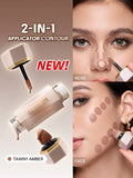 SHEGLAM Precision Sculpt Liquid Contour Duo - Hazelnut Latte, Soft Tan, Clay, Stone, Tawny Amber, Brown Sugar, Warm Honey, Maple Syrup, Camel Suede