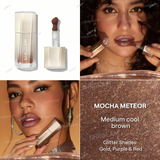 Buy online SHEGLAM Stardust Swipe Glitter Liquid Lipstick in shades 033 Champagne Orbit, 034 Bare Nebula, 111 High Key, 137 Cosmic Pink, 328 Red Giant, 417 Twinkle Rush, 519 Mocha Meteor, 525 Orbital Glow in Pakistan 