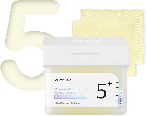 Numbuzin No.5 Vitamin Niacinamide Concentrated Toner Pad