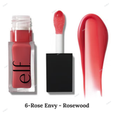 ELF - Glow Reviver Lip Oil - Crystal Clear - Clear, Honey Talks - Beige Brown, Pink Quartz - Sheer Light Pink, Coral Fixation -Sheer Coral, Jam Session - Black Cherry, Rose Envy - Rosewood, Red Delicious - Red, Money Mauve - Mauve, Hot as Fudge - Rich Brown, It's Giving Guava - Peachy Pink