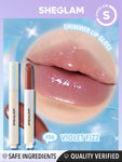 SHEGLAM Pout-Perfect Shimmer Lip Plumper - Sepia Kiss, First Crush, Gold Rush, Pink Flamingo, Sugar Crystal, Violet Fizz