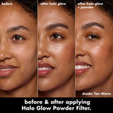 ELF Halo Glow Powder Filter Pressed Powder - Fair Neutral Cool, Fair Warm, Light Neutral, Light Warm, Medium Neutral, Tan Warm