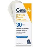CeraVe Hydrating Mineral Sunscreen SPF 30 75ml Expiry 01.2025