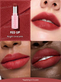 SHEGLAM Lip Veil Cushion Lightweight Lipstick - Encore Energy, Gotcha, Dream Date, Be Fearless, Go Off, High Key, Fed Up, Crimson, Strut, Clock It, No Crumbs, Tea Time