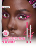 SHEGLAM Boldline Longwear Multi-Function Gel Liner - White, Chocolate, Black, Silver, Metallic Brown, Metallic Green, Hot Pink, Azure Blue, Burgundy, Violet