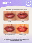 SHEGLAM Pout-Perfect Shimmer Lip Plumper - Sepia Kiss, First Crush, Gold Rush, Pink Flamingo, Sugar Crystal, Violet Fizz