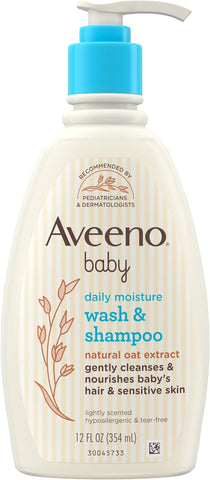 Aveeno, Baby, Daily Moisture 2-in-1 Shampoo & Conditioner, 12 fl oz (354 ml)