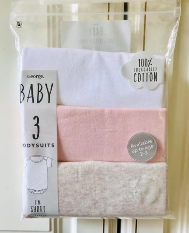 From UK  - Baby’s body suits - Pack of 3 (9-12months)