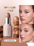 SHEGLAM Buttery Buff Contour & Bronzer Stick - Hazelnut Latte, Soft Tan, Clay, Stone, Tawny Amber, Warm Honey, Camel Suede, Golden Sun, Burnt Sienna, Terracotta, Earthy Sepia