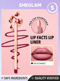 SHEGLAM Lip Facts Lip Liner - True Faith, Misty Rose, Neutral, Momojo, Toasted, Concrete Jungle, Purple Smoke, Solo Dance, Crimson, Cosmopolitan, City Nights, Brazen, Mojave, But First-Coffee