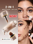SHEGLAM Precision Sculpt Liquid Contour Duo - Hazelnut Latte, Soft Tan, Clay, Stone, Tawny Amber, Brown Sugar, Warm Honey, Maple Syrup, Camel Suede