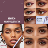 Kosas Soulgazer-Intensifying Gel Eyeliner-Hypnotize|Intense Black Matte, Orbit|Smokey Gray Matte, Allure|Dark Brown Matte Depth|Warm Brown Matte, Mesmerize|Soft Lilac Matte, Gravitate|Creamy Beige Matte, Enigma|Blackened Blue Satin, Eternal|Emerald Green Satin, Bewitch|Night Violet Satin, Cosmic|Deep Aqua Satin