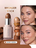 SHEGLAM Buttery Buff Contour & Bronzer Stick - Hazelnut Latte, Soft Tan, Clay, Stone, Tawny Amber, Warm Honey, Camel Suede, Golden Sun, Burnt Sienna, Terracotta, Earthy Sepia