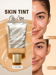 SHEGLAM Dew & Done Skin Tint With Spf20 - Linen, Buttercream, Porcelain, Fair, Chantilly, Bamboo, Shell, Nude, Acorn, Warm Vanilla, Sand, Peach, Honey, Butterscotch, Wheat, Golden, Almond, Saddle, Walnut, Chestnut, Cashew, Cappuccino, Caramel, Mahogany