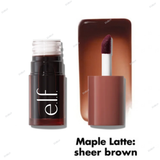 e.l.f - Sheer For It Blush Lip + Cheek Tint - Orange Crush - sheer orange, Pink Positive - sheer pink, Plums Up - sheer plum, Cherry Cola - sheer black cherry, Left on Red - sheer red, So Petal - light pink, Mauve Actually - mauve, Burgun-did That - Burgundy, Maple Latte - brown