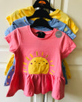 From UK  - Pack of 3 Girls Tops - Size 1.5-2 Yrs