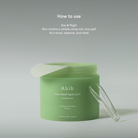 Abib Heartleaf Spot Pad Calming Touch 80 Refreshing Toner Face Pads