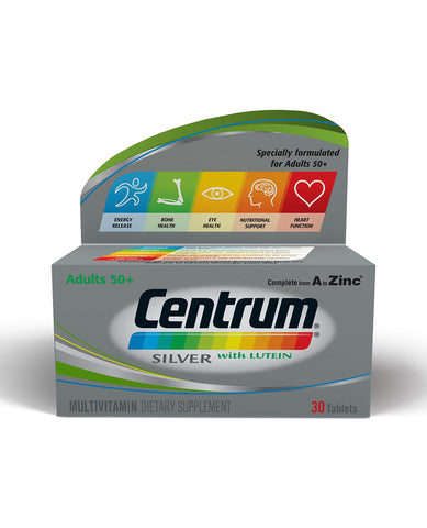 Centrum - Silver for Age 50 plus Tablets 30's Expiry 01.2025