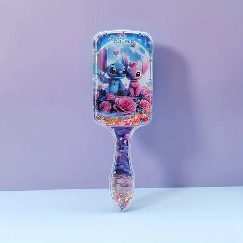 Disney Stitch Square Hair Brush - Love Stitch