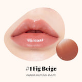 ETUDE - Ginger Sugar Melting Balm - 01 Fig Beige, 02 Soft Mauve, 03 Bare Peach, 04 Peanut Butter, 05 Rose berry