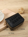 Shein - Black Wallet With 2 Zip