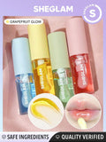 Sheglam Jelly Wow Hydrating Lip Oil - Berry Involved, Loco for Coco, Mali Blue Berry, Green Apple Envy, and Grapefruit Glow