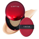 TIRTIR - Mask Fit Red Cushion MINI - Japan's No.1 Foundation in shades 13C Fair, 13N Fair Ivory, 15C Fair Porcelain, 17N Vanilla, 17W French Vanilla, 17C Porcelain, 21N Ivory, 21W Natural Ivory, 21C Cool Ivory, 23N Sand, 24N Latte, 24W Soft Beige, 25N Mocha, 27C Cool Beige, 27N Camel, 29N Natural Beige, 30N Rich Honey, 31N French Beige, 33C Hazel, 33N Macchiato