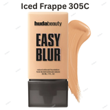 Huda Beauty Easy Blur Full Size Foundation Milkshake, Angel Food, Vanilla, Cashew, Creme Brulee, Shortbread, Chai, Custard, Macaroon, Toasted Coconut, Cheesecake, Cream Puff, Apple Pie, Latte, Iced Frappe, Golden Milk, Amaretti, TresLeches, Butter Pecan, Baklava, Dulce De Leche, Macchiato, Toffee, Gingerbread, Cinnamon, Chocolate Mousse, Peanut Butter, Mocha, Cocoa, Hot Fudge, Ganache, Espresso, True Lava Cake